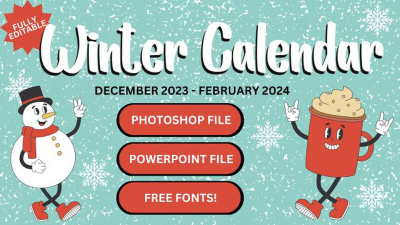 Winter Calendar 2023